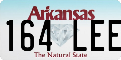 AR license plate 164LEE