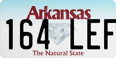 AR license plate 164LEF