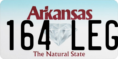 AR license plate 164LEG