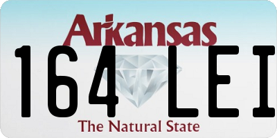 AR license plate 164LEI