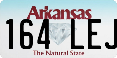 AR license plate 164LEJ