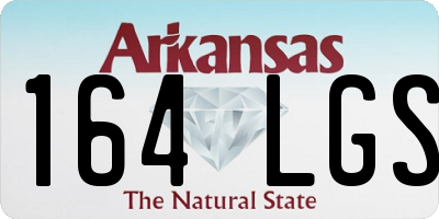 AR license plate 164LGS