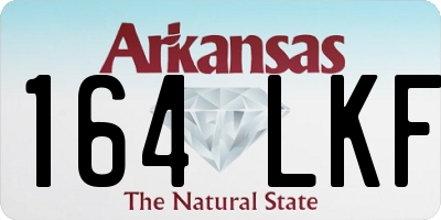 AR license plate 164LKF