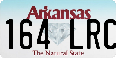 AR license plate 164LRC