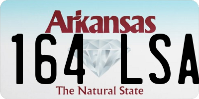 AR license plate 164LSA