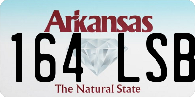 AR license plate 164LSB