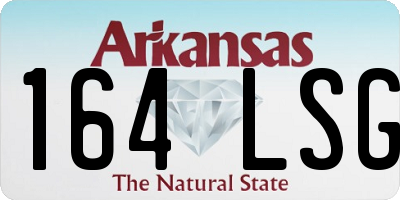 AR license plate 164LSG