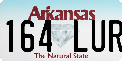 AR license plate 164LUR