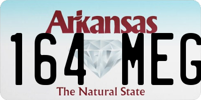 AR license plate 164MEG