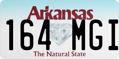 AR license plate 164MGI