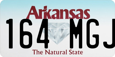 AR license plate 164MGJ