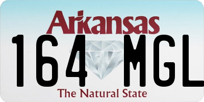 AR license plate 164MGL