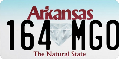 AR license plate 164MGO