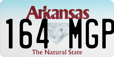 AR license plate 164MGP