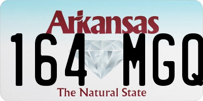 AR license plate 164MGQ