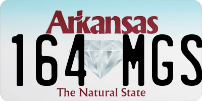AR license plate 164MGS