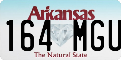 AR license plate 164MGU
