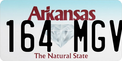 AR license plate 164MGV