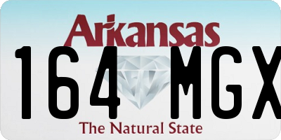 AR license plate 164MGX