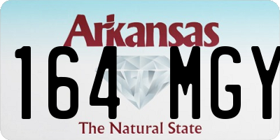 AR license plate 164MGY