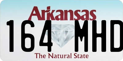 AR license plate 164MHD