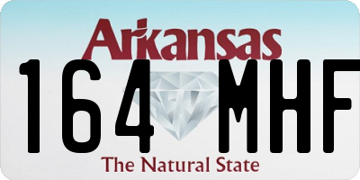 AR license plate 164MHF