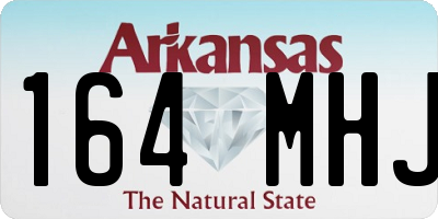 AR license plate 164MHJ