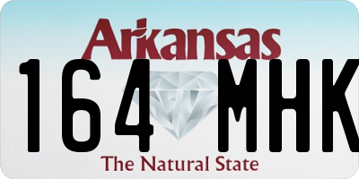 AR license plate 164MHK