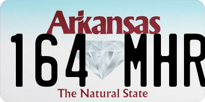 AR license plate 164MHR