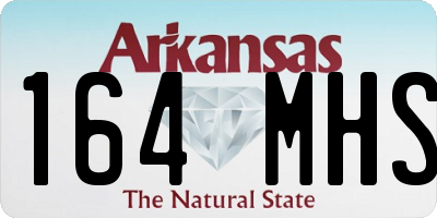 AR license plate 164MHS