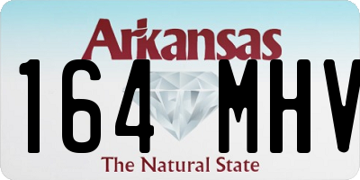 AR license plate 164MHV