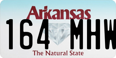 AR license plate 164MHW