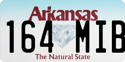 AR license plate 164MIB