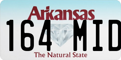 AR license plate 164MID