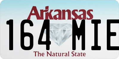 AR license plate 164MIE