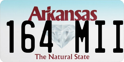 AR license plate 164MII