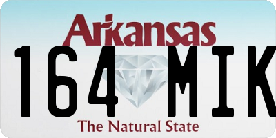 AR license plate 164MIK