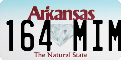 AR license plate 164MIM