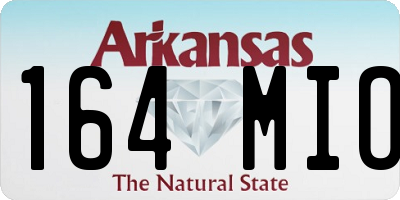 AR license plate 164MIO