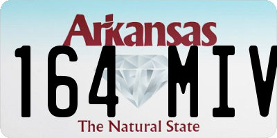 AR license plate 164MIV