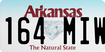 AR license plate 164MIW