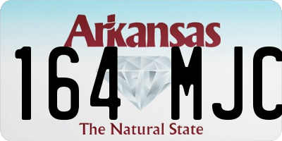 AR license plate 164MJC