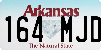 AR license plate 164MJD