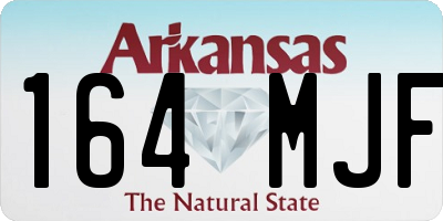 AR license plate 164MJF