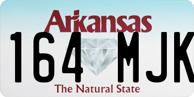 AR license plate 164MJK