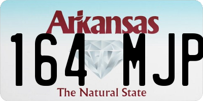 AR license plate 164MJP