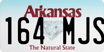 AR license plate 164MJS