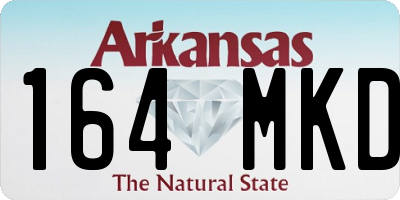 AR license plate 164MKD