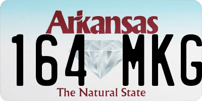 AR license plate 164MKG