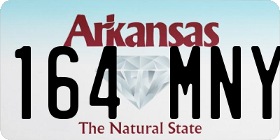 AR license plate 164MNY